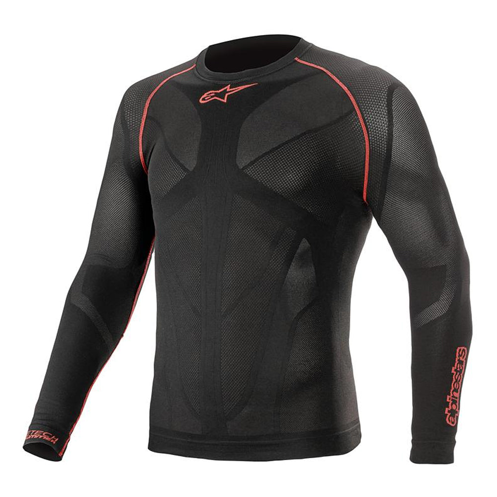 Alpinestars Ride Tech V2 Long Sleeves Summer Base Layer Top Black / Red