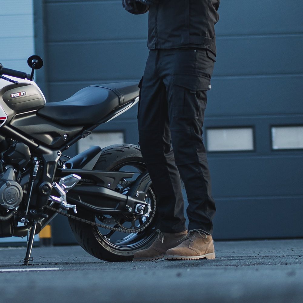 Oxford Original Approved AA Cargo Trouser Black  - FREE UK Shipping, FREE 365 Day Returns | Moto Central