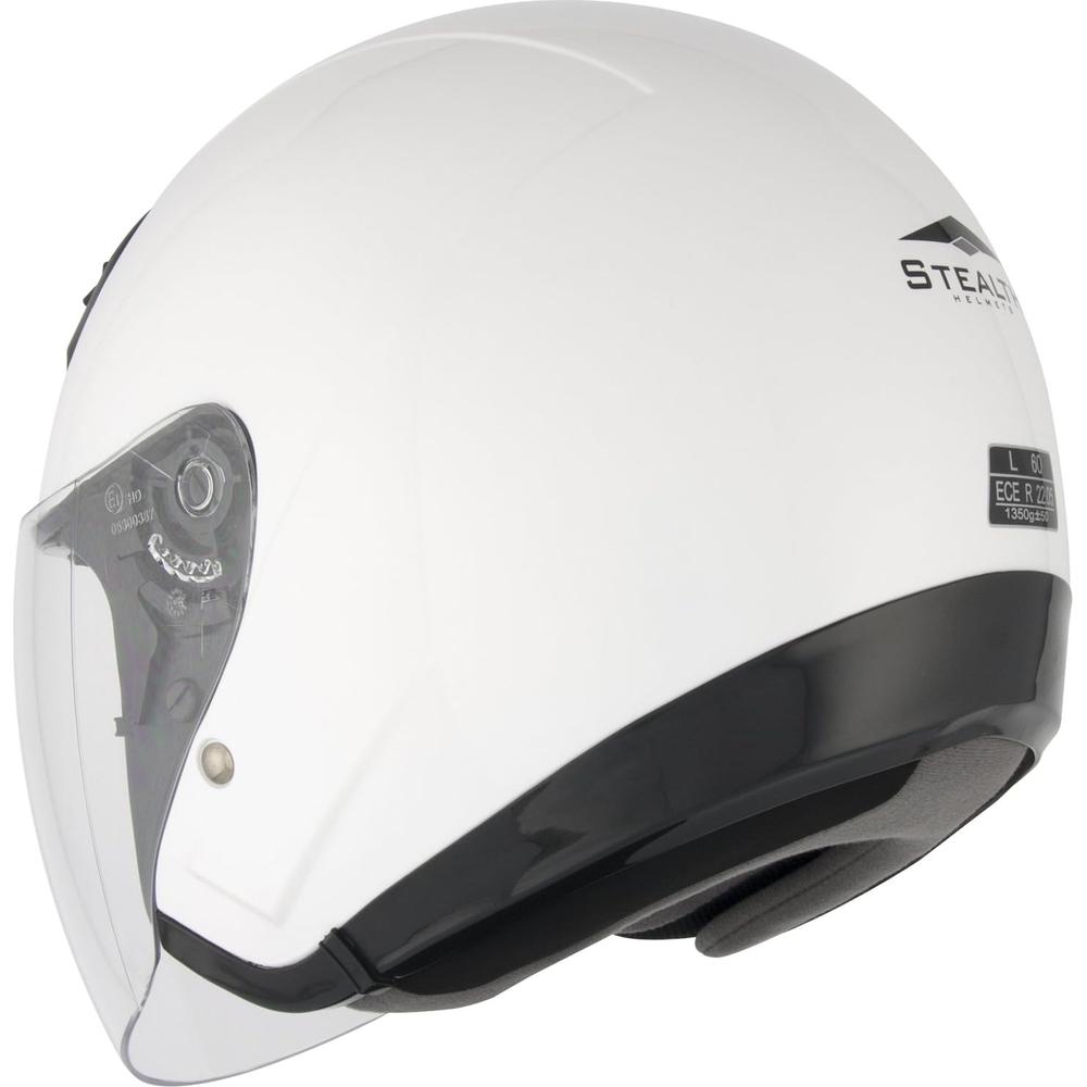 Stealth NT200 Open Face Helmet White