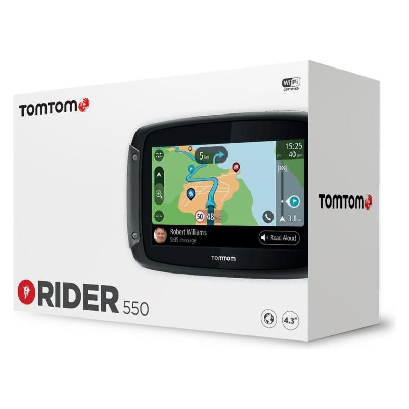 Tom Tom Rider 550 World Satellite Navigation System Black