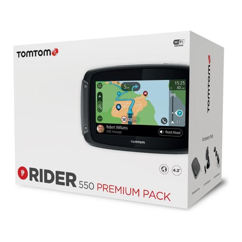 Tom Tom Rider 550 Premium Satellite Navigation System Black