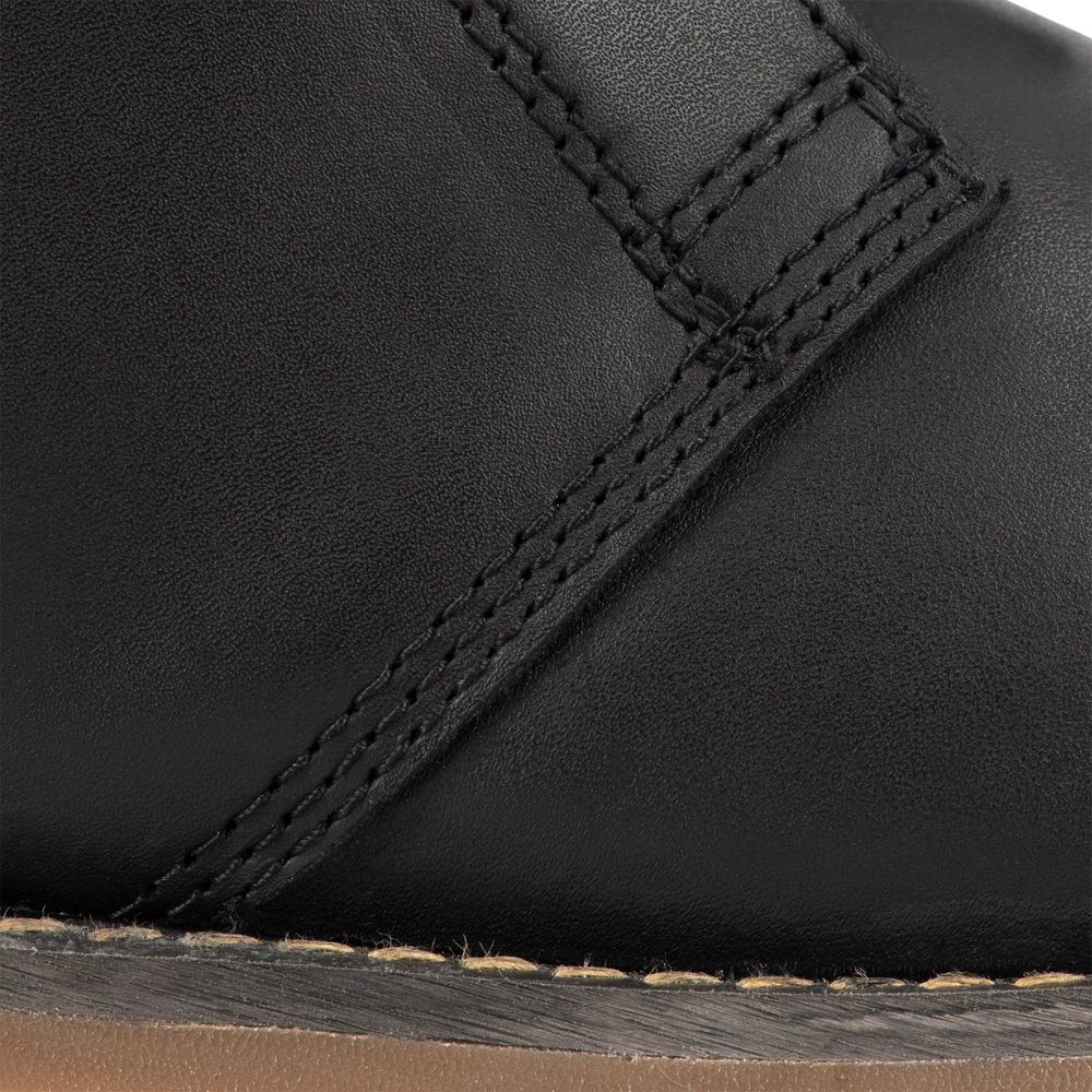 Oxford Chukka Boots Black - FREE UK Shipping, FREE 365 Day Returns | Moto Central