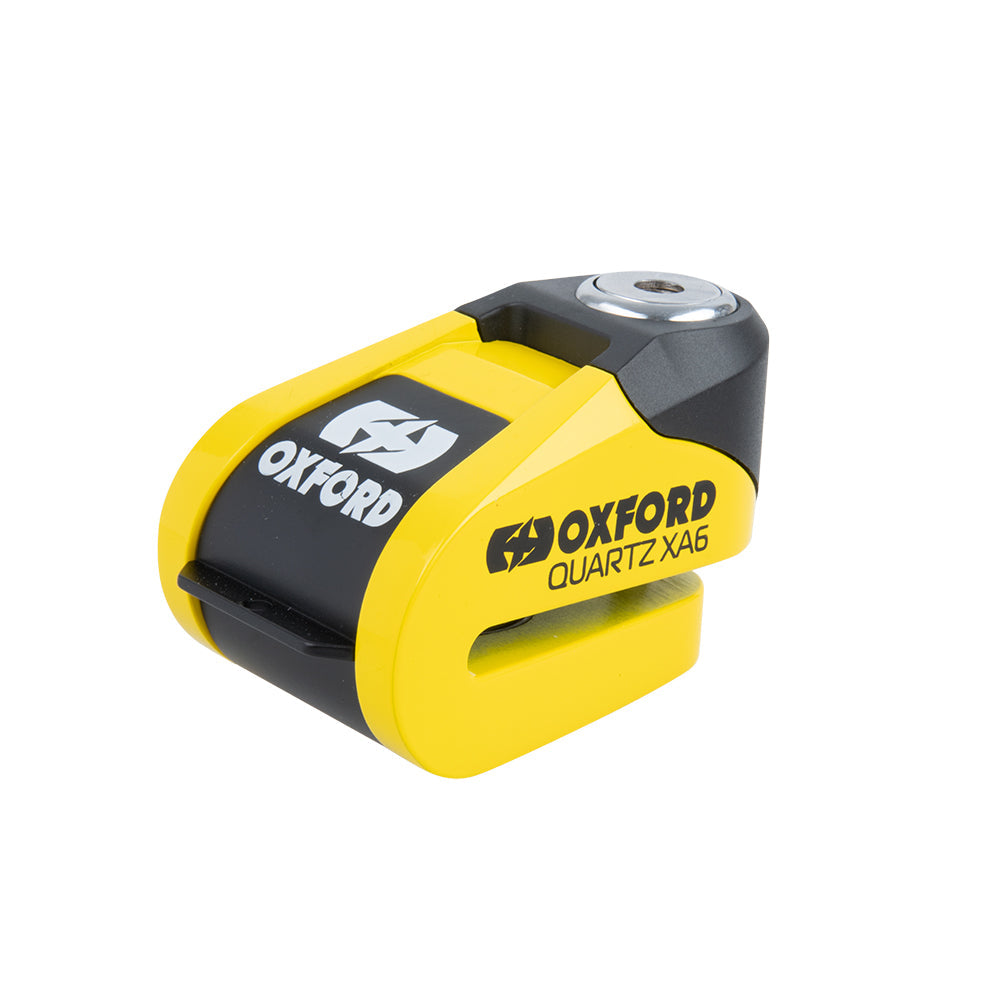 Oxford Quartz XA6 Alarm Disc Lock Yellow / Black