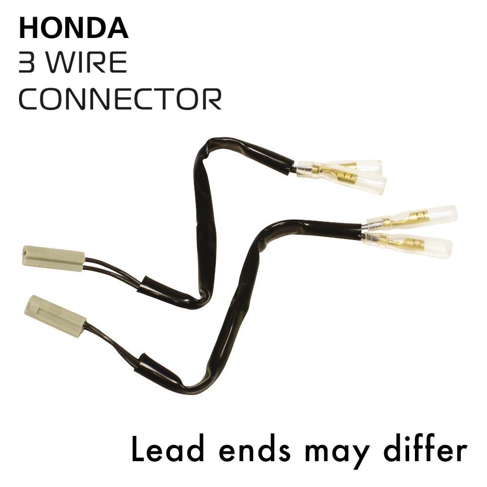 Oxford 3 Wire Connector Indicator Lead For Honda - Pack Of 2