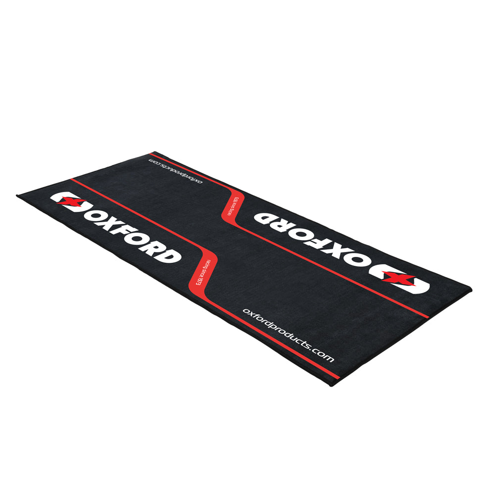 Oxford Racing Workshop Mat Black With Oxford Logo - 200cm x 100cm