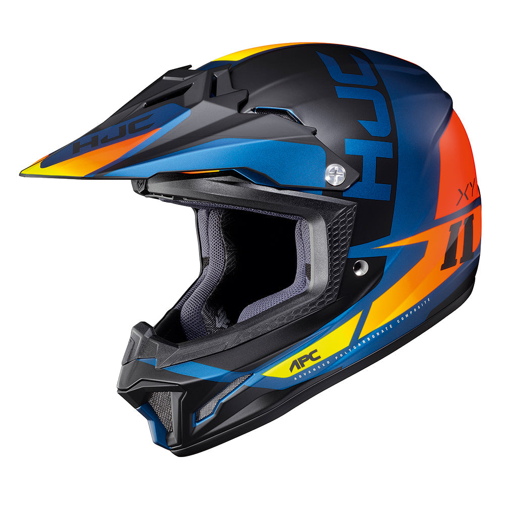 HJC CL-XY 2 Youth Creed Motocross Helmet MC27SF Blue / Orange