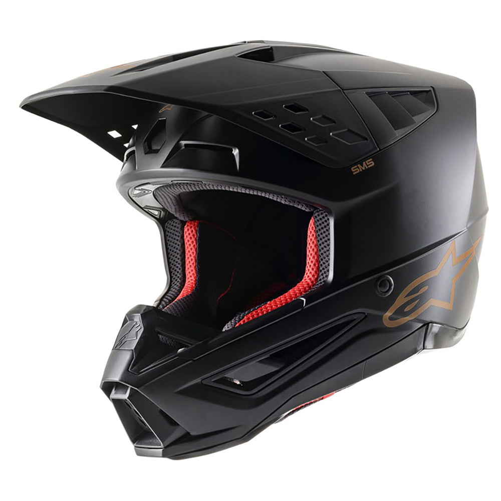 Alpinestars S-M5 Solid ECE Motocross Helmet Matt Black / Brown