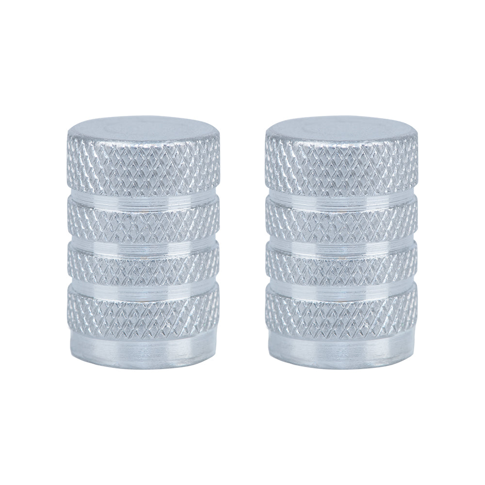 Oxford Valve Caps Silver