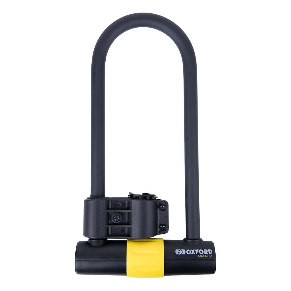 Oxford Magnum U-Lock With Bracket Black / Yellow - 170 x 315mm