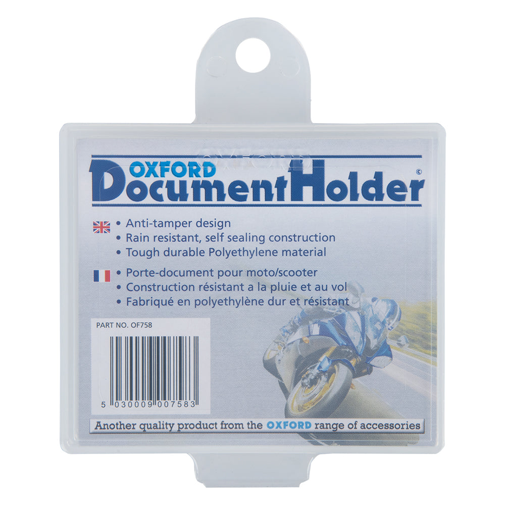 Oxford Plastic Insurance Square Slip Holder