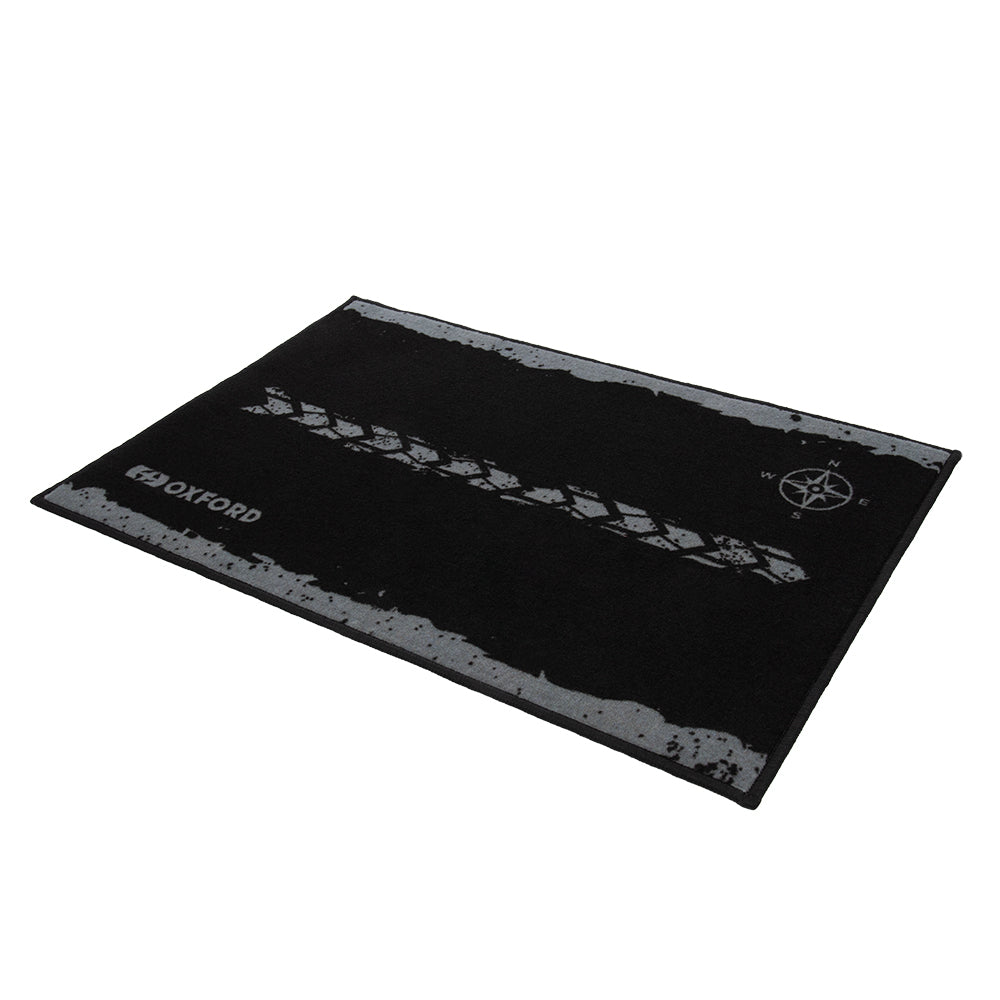 Oxford Garage Door Mat Adventure Black - 90 x 60cm