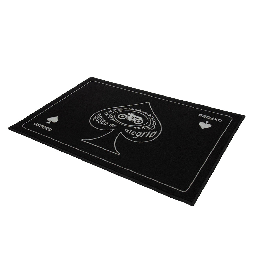 Oxford Garage Door Mat Scrambler Black - 90 x 60cm