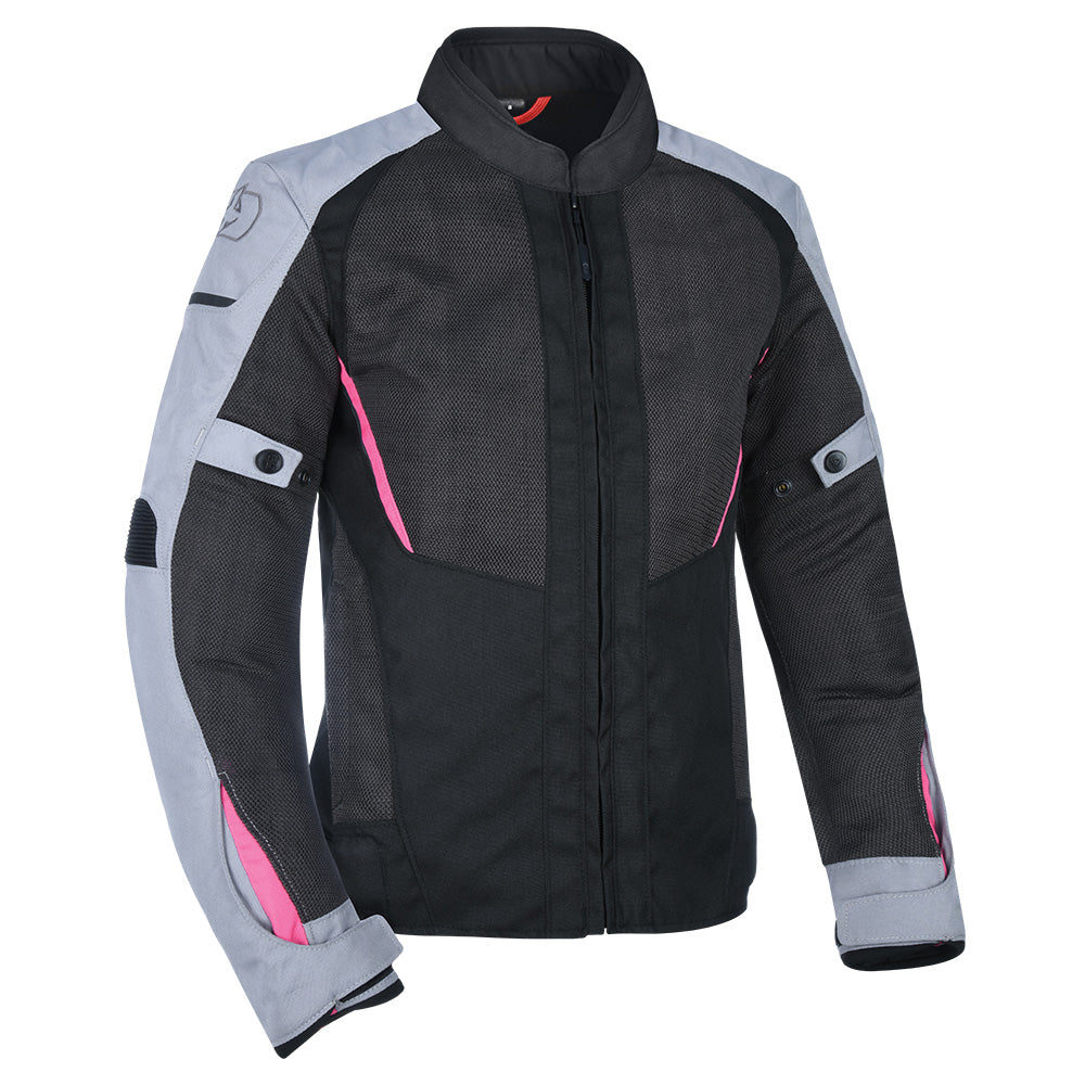 Oxford Iota 1.0 Air Ladies Textile Jacket Black / Grey / Pink