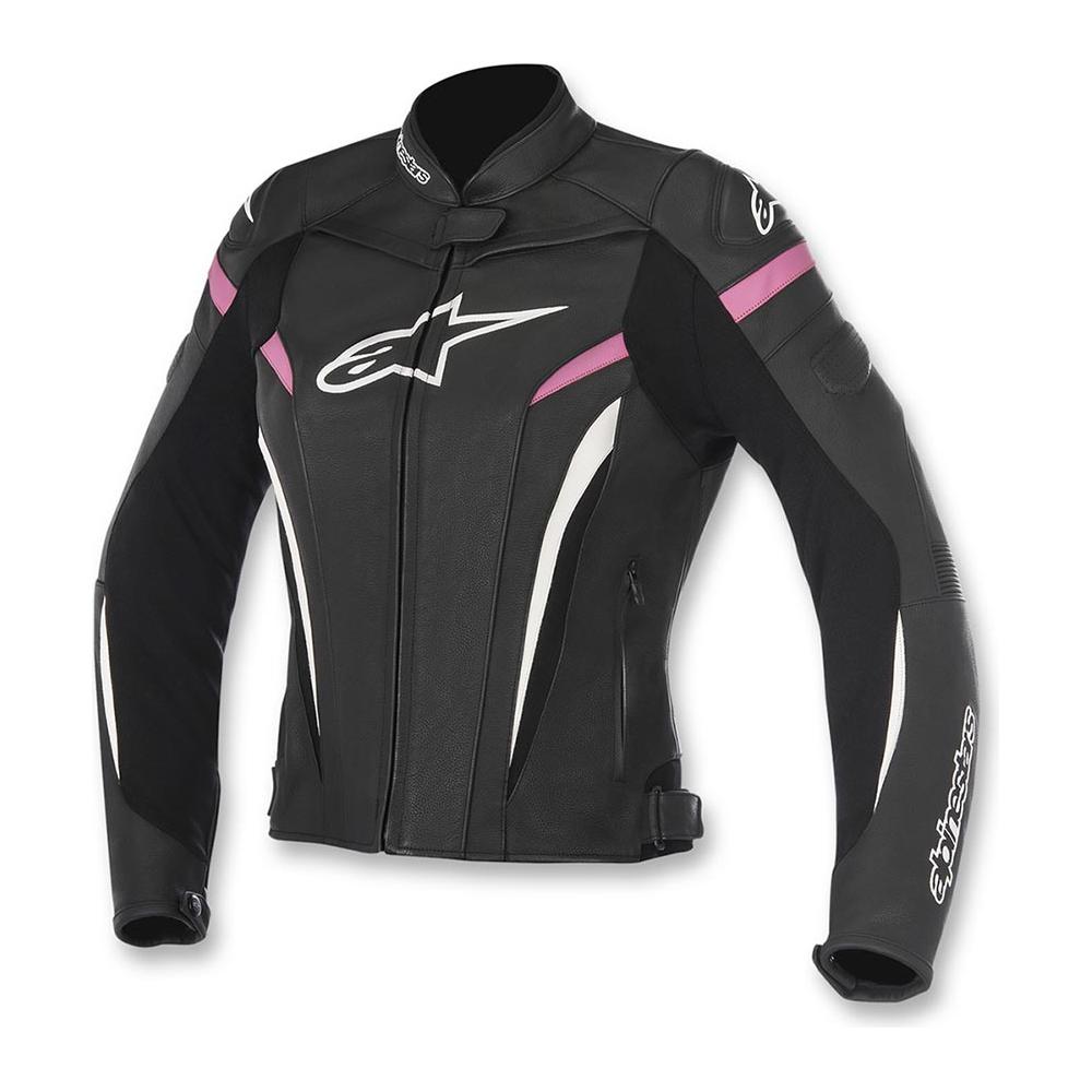 Alpinestars Stella GP Plus R V3 Ladies Leather Jacket Black / White / Fuchsia