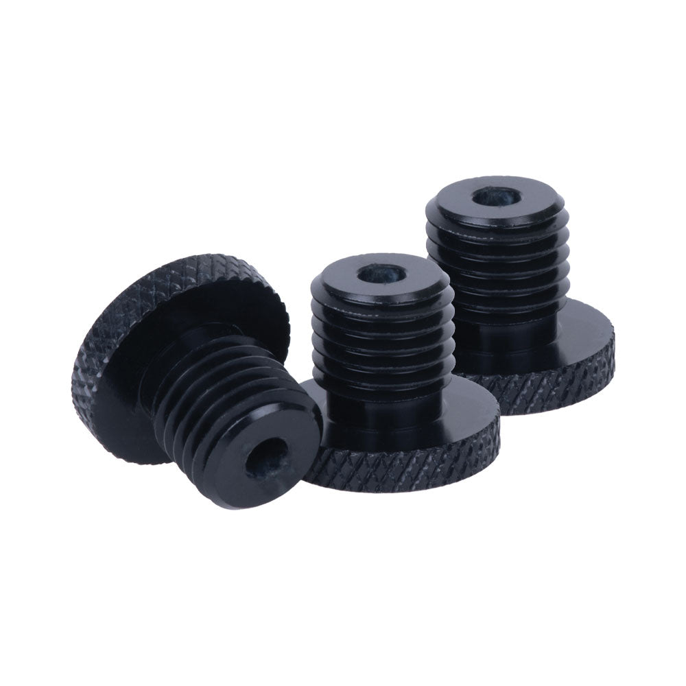 Oxford M8 Mirror Plugs Black - 8mm - Pack Of 3