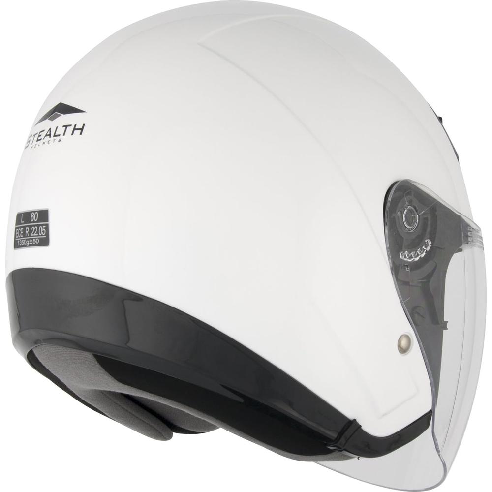 Stealth NT200 Open Face Helmet White