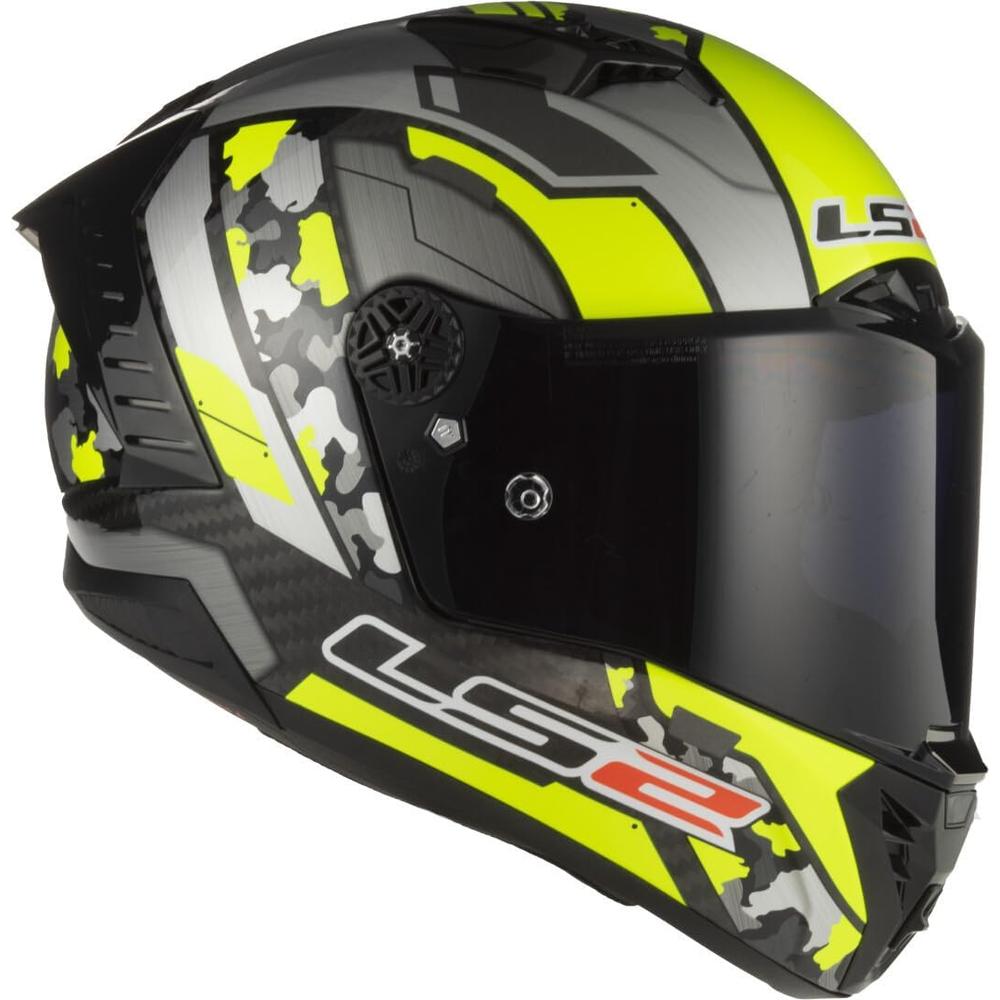 LS2 FF805 Thunder Carbon ECE 22.06 Full Face Helmet Space Hi-Viz Yellow / Grey