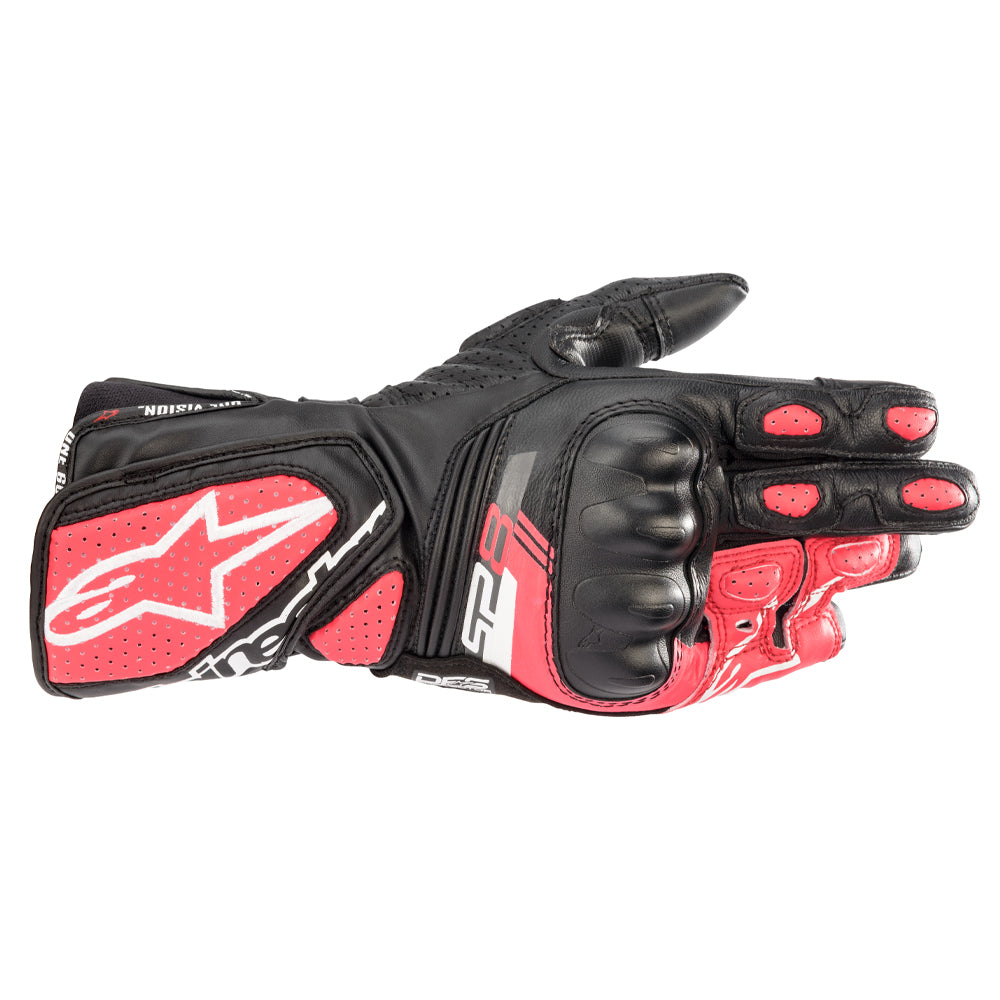 Alpinestars Stella SP-8 V3 Ladies Gloves Black / White / Diva Pink