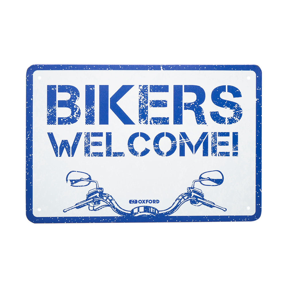 Oxford Welcome Garage Metal Sign - 30cm x 20cm x 0.25mm