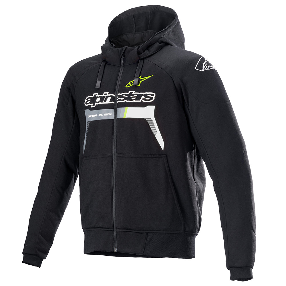 Alpinestars Chrome Ignition Hoodie Black / Fluo Yellow