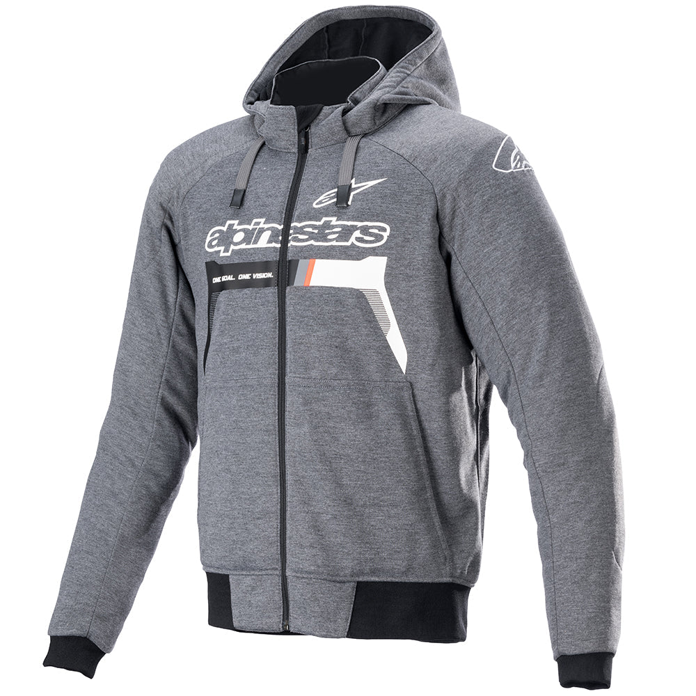 Alpinestars Chrome Ignition Hoodie Melange / Dark Grey / White