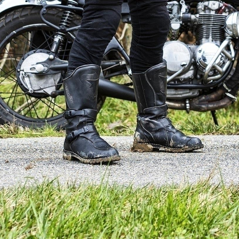 Stylmartin Matrix Waterproof Touring Leather Boots Black - FREE UK Shipping, FREE 365 Day Returns | Moto Central