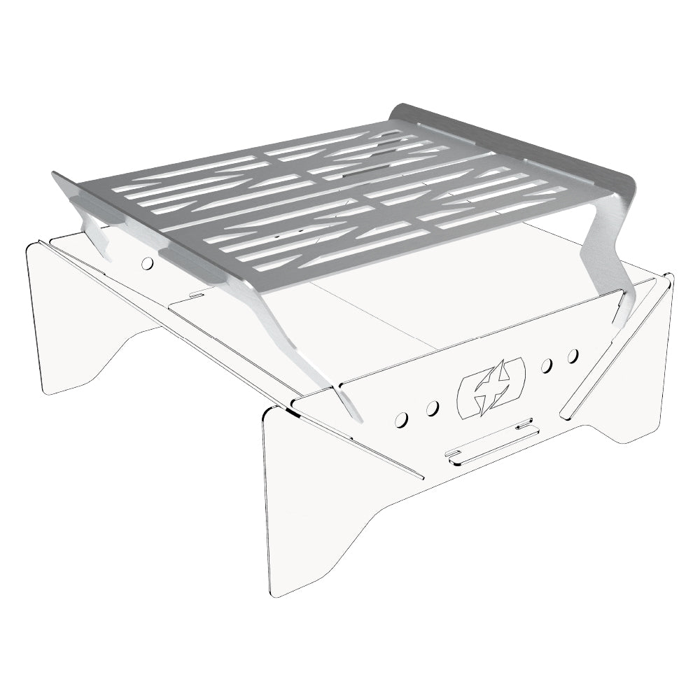 Oxford Fire Pit Grill Silver For Motorcycle Panniers