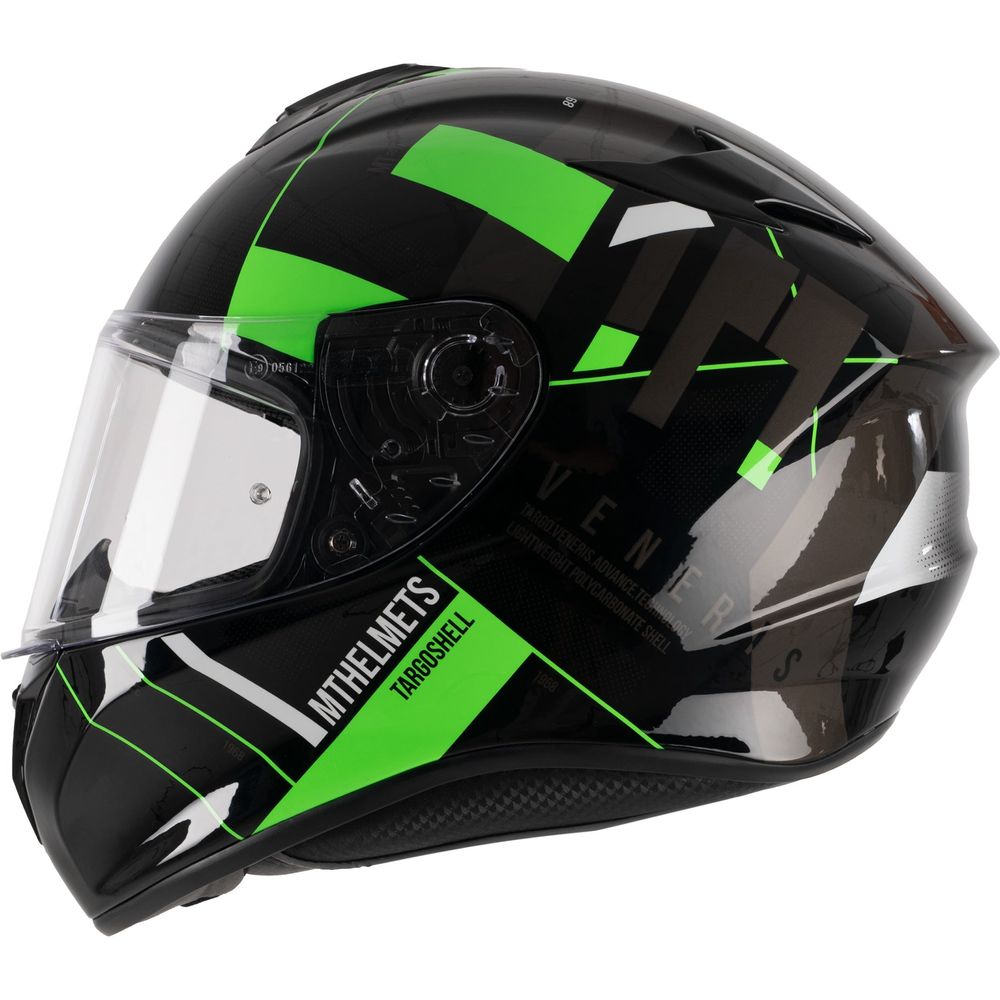 MT Targo Veneris A6 Full Face Helmet Gloss Fluo Green