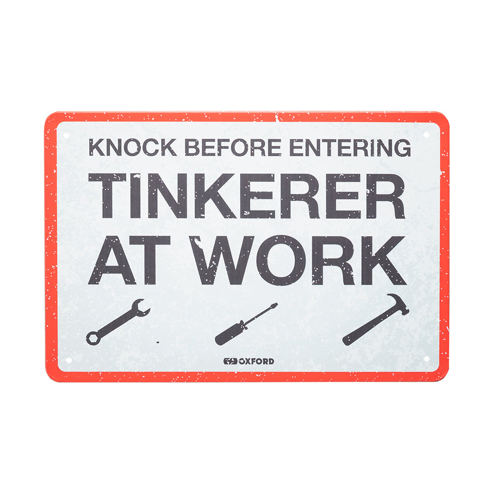 Oxford Tinkerer Garage Metal Sign - 30cm x 20cm x 0.25mm