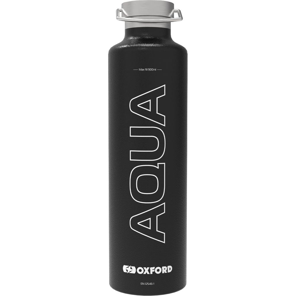 Oxford Aqua Insulated Flask Black - 1 Liter - FREE UK Shipping, FREE 365 Day Returns | Moto Central