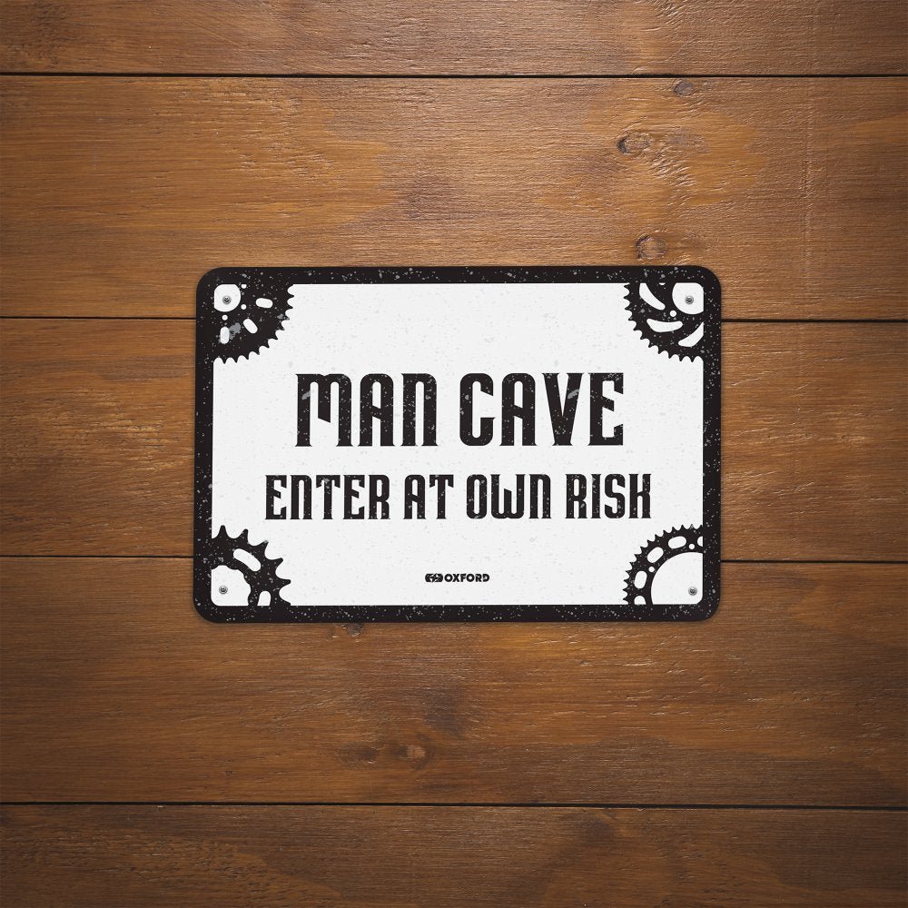 Oxford Man Cave Garage Metal Sign - 30cm x 20cm x 0.25mm