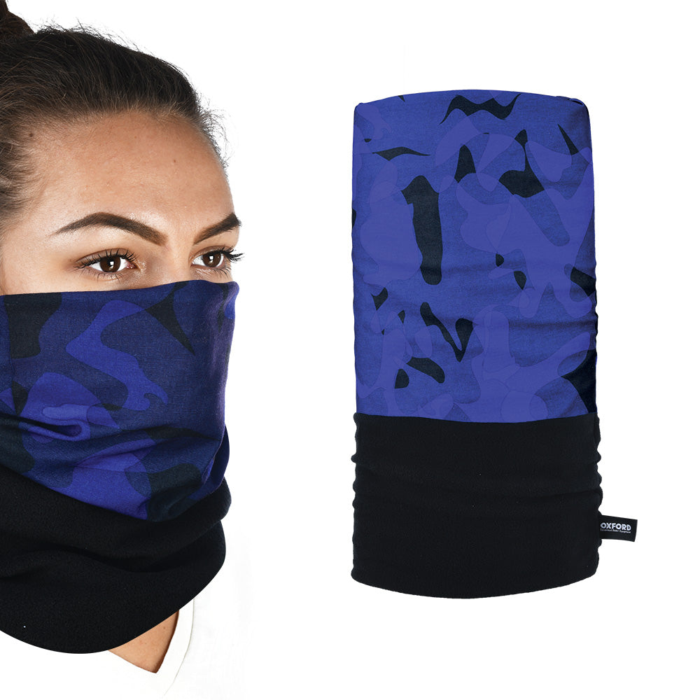 Oxford Snug Thermal Head & Neckwear Havoc Blue - FREE UK Shipping, FREE 365 Day Returns | Moto Central