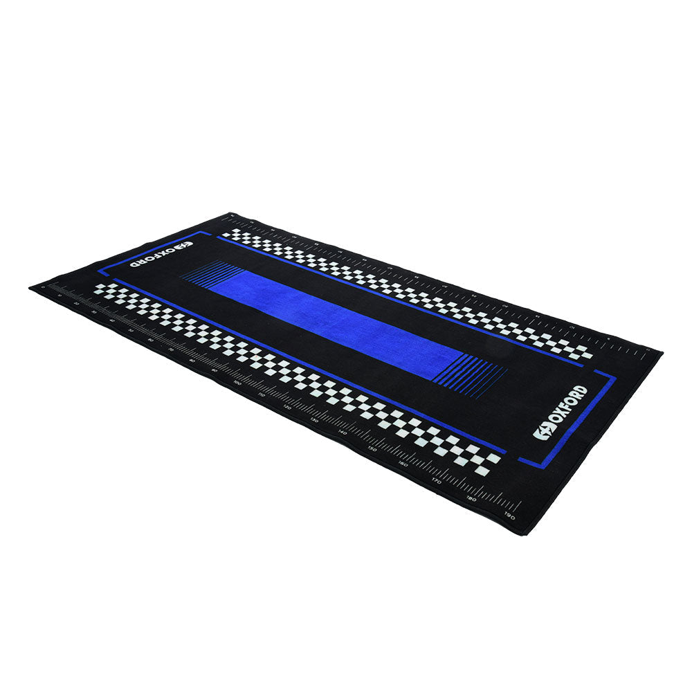 Oxford Pitlane Workshop Mat Yama Blue / Black - 200 x 100cm