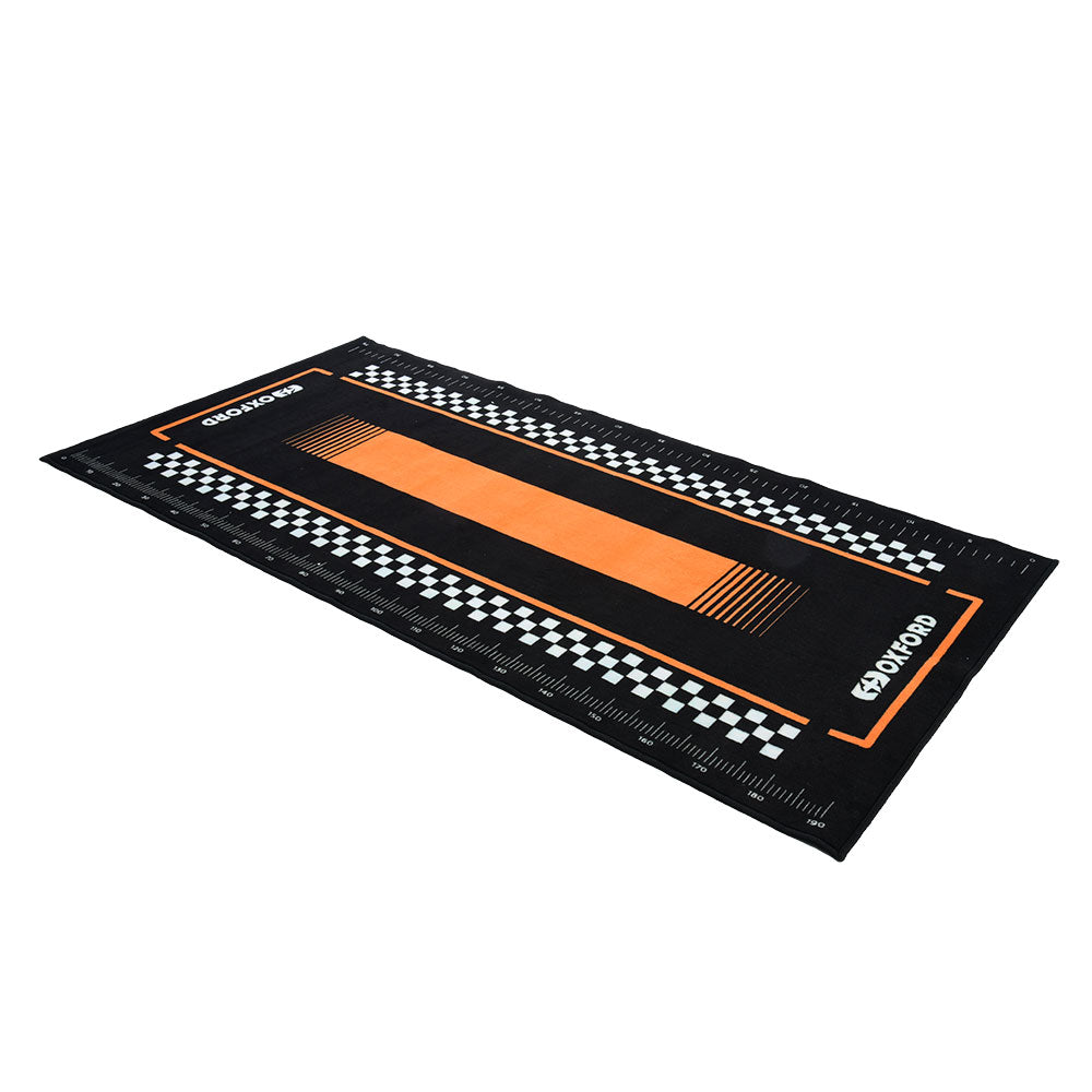 Oxford Pitlane Workshop Mat Orange / Black - 200 x 100cm