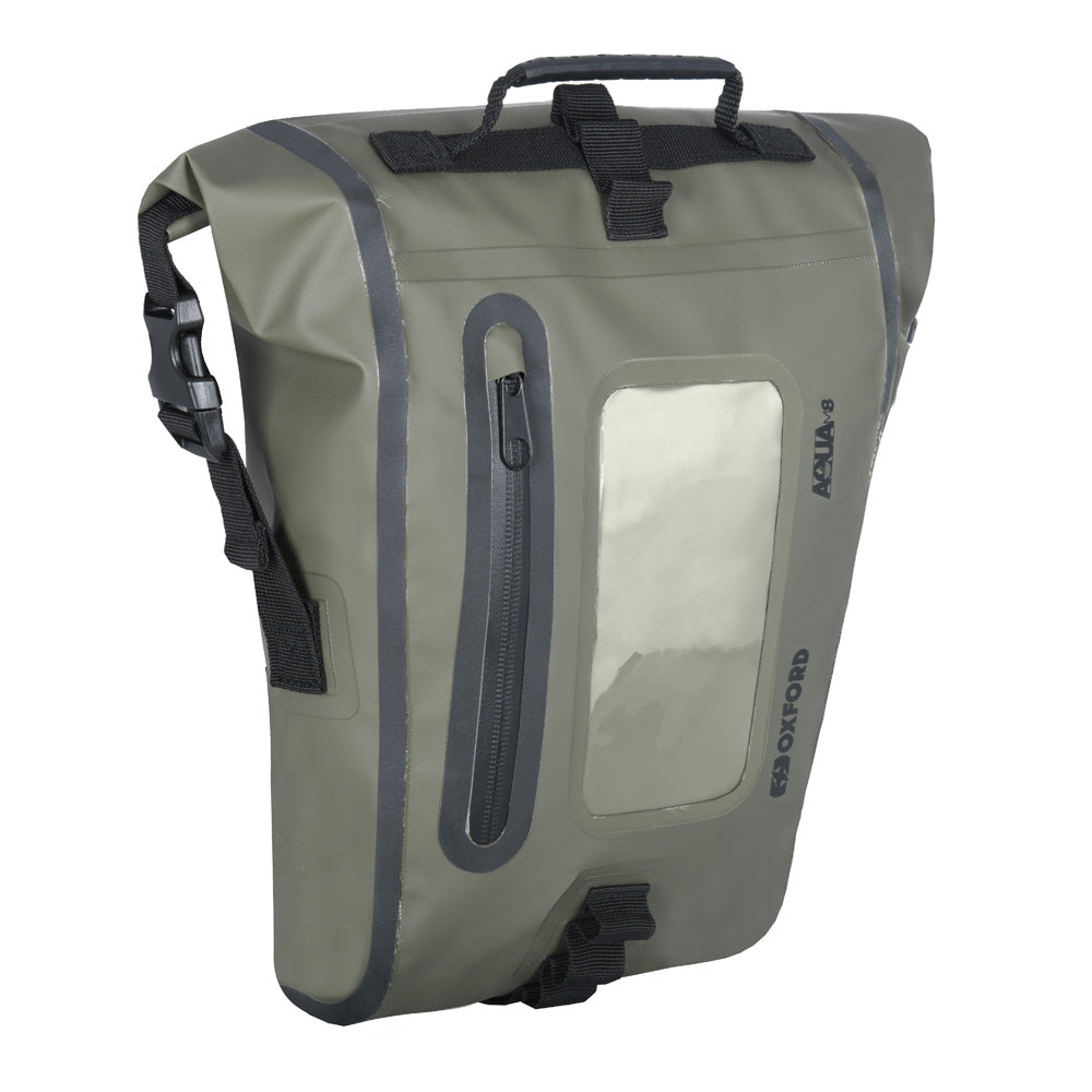 Oxford Aqua M8 Tank Bag Khaki / Black - 8 Litres