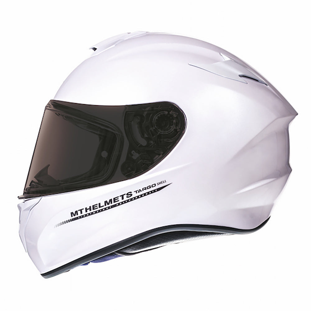 MT Targo Full Face Helmet Pearl White