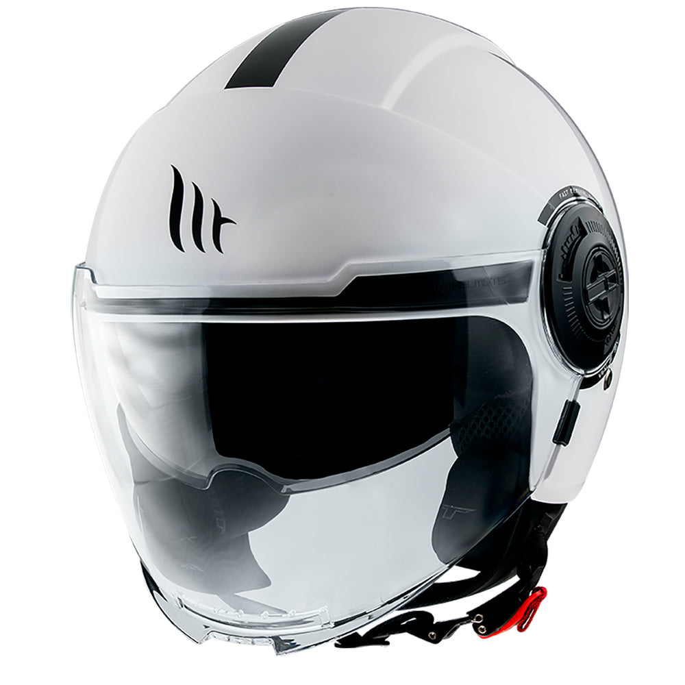 MT Viale Solid Open Face Helmet Pearl White