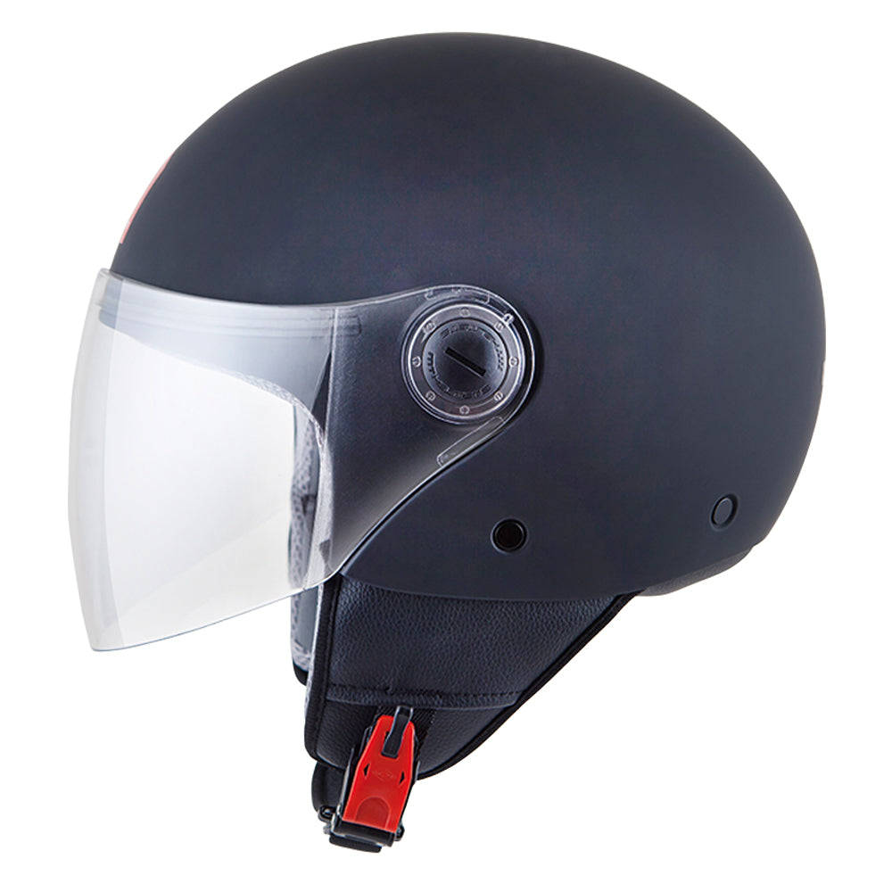 MT Street Open Face Helmet Matt Black