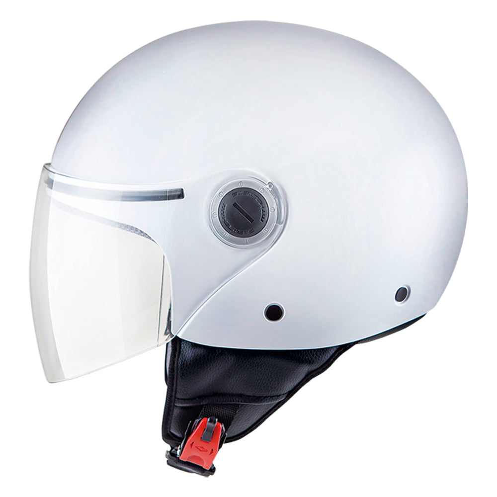 MT Street Open Face Helmet Gloss Pearl White