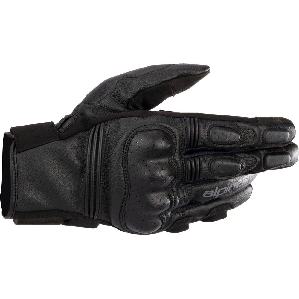 Alpinestars Phenom Leather Gloves Black / Black - FREE UK Shipping, FREE 365 Day Returns | Moto Central