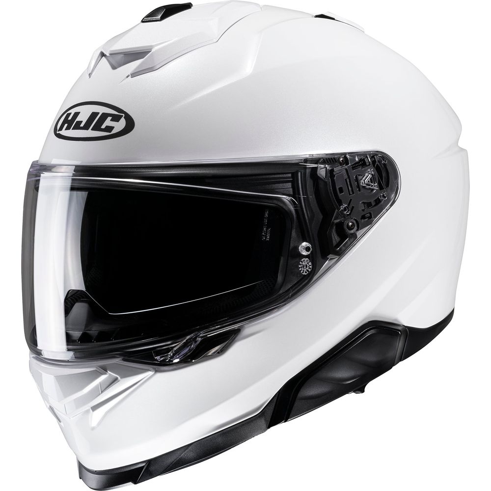 HJC I71 Full Face Helmet Pearl White - FREE UK Shipping, FREE 365 Day Returns | Moto Central