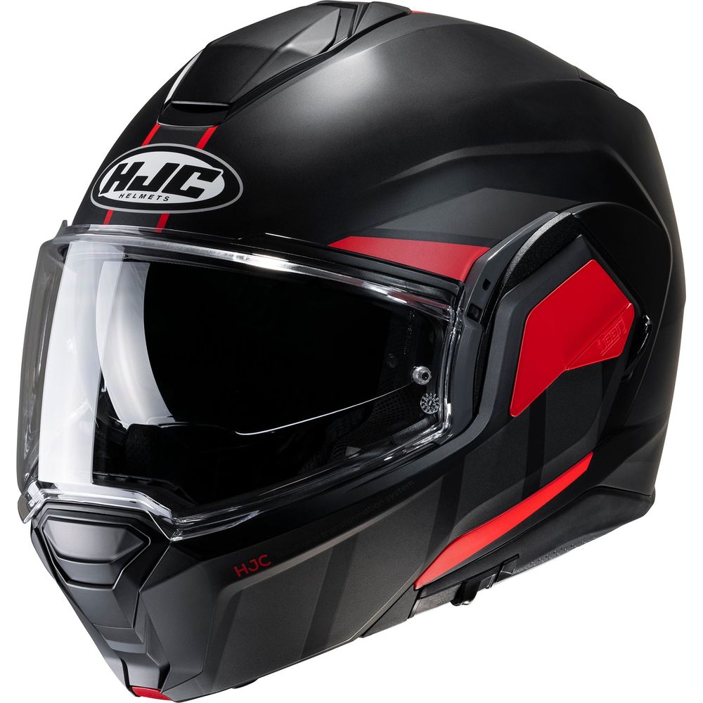 HJC I100 Beis Flip-Up Helmet MC1SF Red