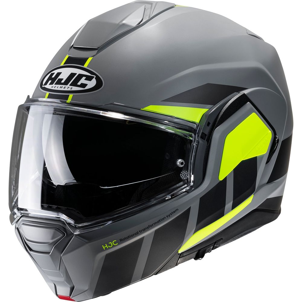 HJC I100 Beis Flip-Up Helmet MC3HSF Yellow