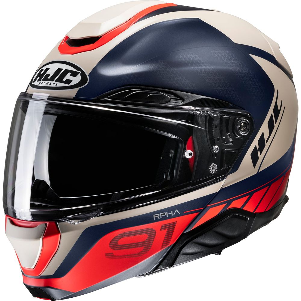 HJC RPHA 91 Rafino Flip-Up Helmet MC1SF Red