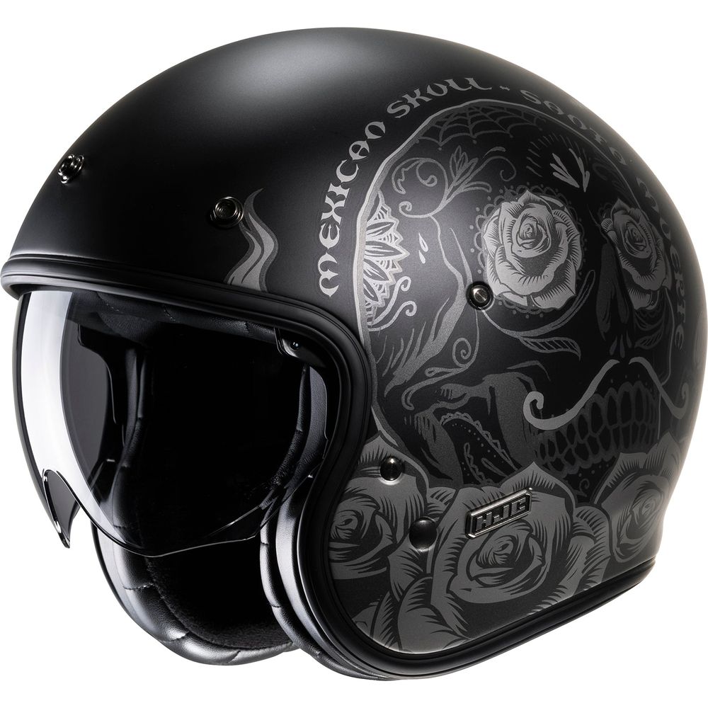 HJC V31 Desto Open Face Helmet MC5SF Black - FREE UK Shipping, FREE 365 Day Returns | Moto Central