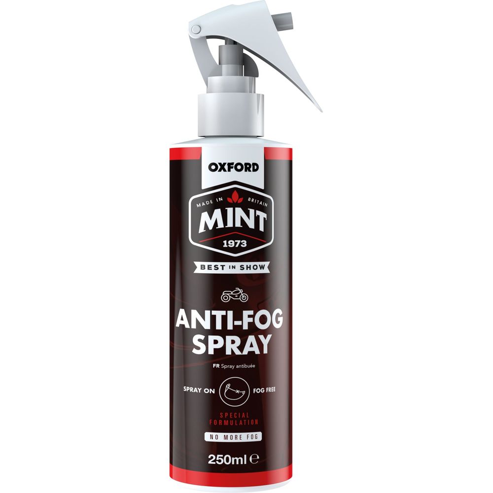 Oxford Mint Anti Fog Spray For Helmet Visors - 250ml