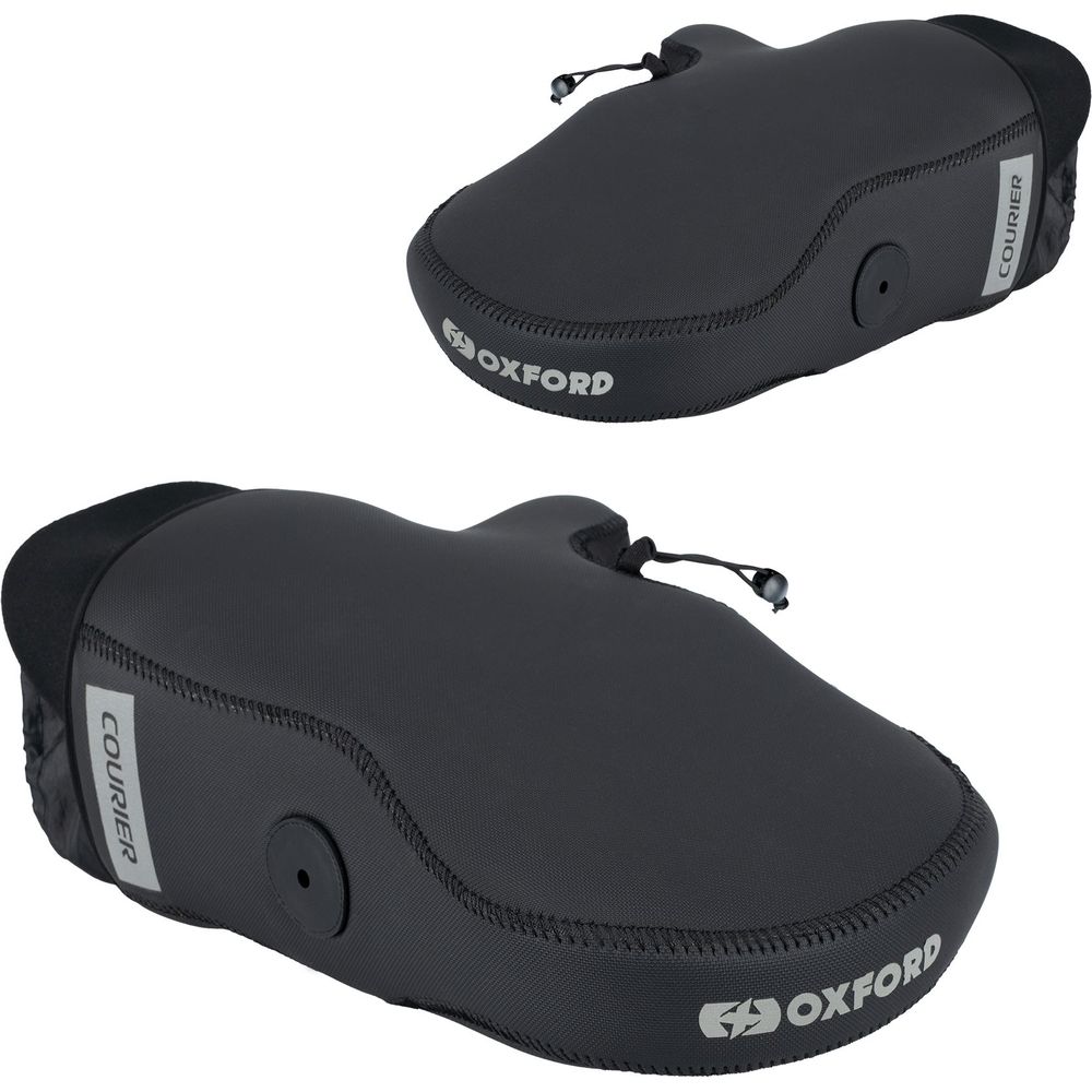 Oxford Courier Handlebar Muffs Black  - FREE UK Shipping, FREE 365 Day Returns | Moto Central