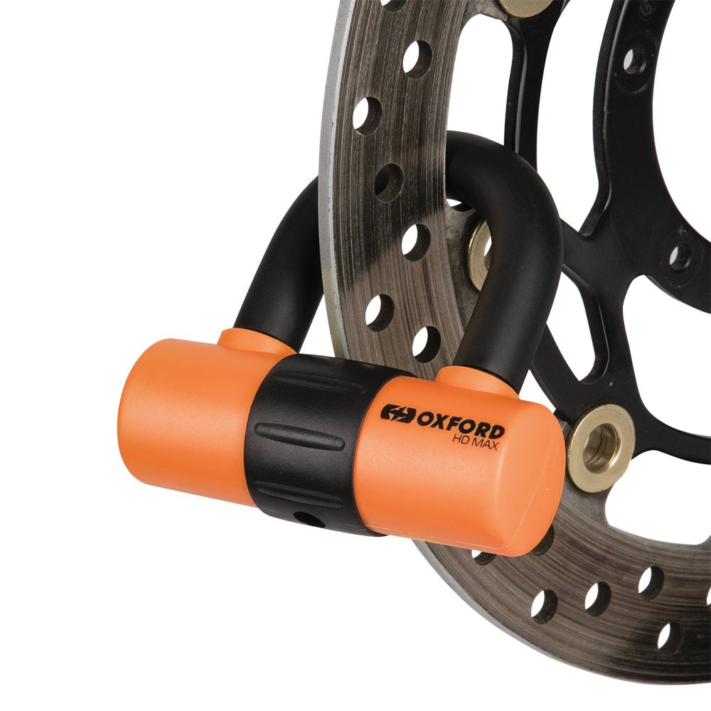 Oxford HD Max Disc Lock Orange - FREE UK Shipping, FREE 365 Day Returns | Moto Central