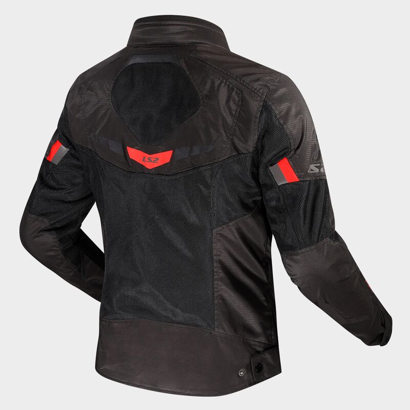 LS2 Garda Air Ladies Textile Jacket Black / Red