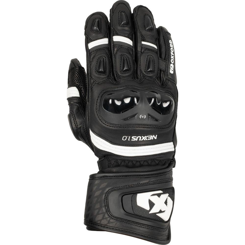 Oxford Nexus Leather Gloves Black / White